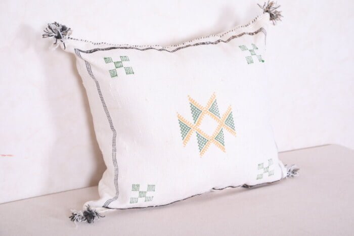 Handmade moroccan pillow 16.9 INCHES X 19.2 INCHES