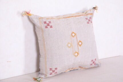 Handmade moroccan pillow 16.9 INCHES X 18.5 INCHES