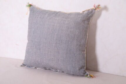 Handmade moroccan pillow 16.9 INCHES X 18.5 INCHES