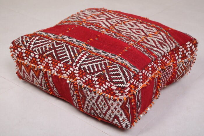 Handmade moroccan pouf 24’’ X 24” X 7.8’’