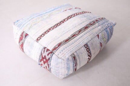 Moroccan pouf kilim 24’’ X 24” X 7.8’’