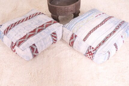 Moroccan pouf kilim 24’’ X 24” X 7.8’’