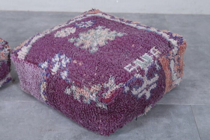 Moroccan pouf kilim 24’’ X 24” X 7.8’’