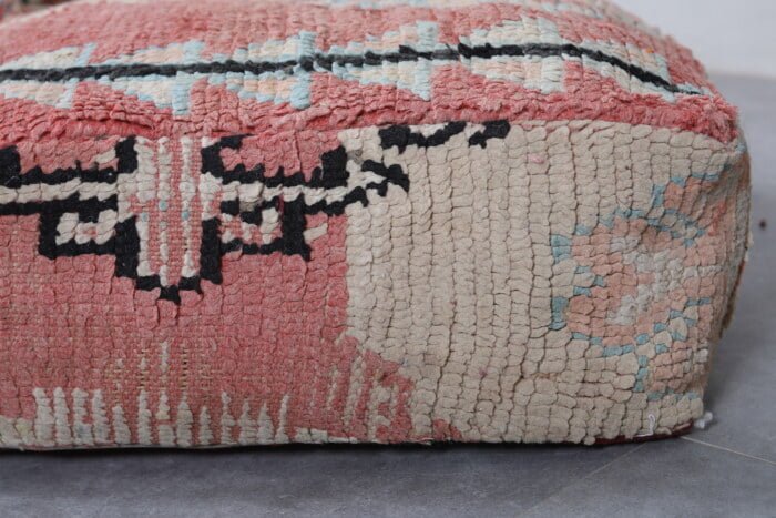 Handmade kilim pouf 24’’ X 24” X 7.8’’