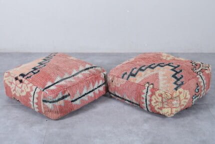 Kilim moroccan pouf 24’’ X 24” X 7.8’’