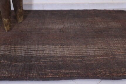 Vintage handmade tuareg rug 4.4 X 6.1 feet