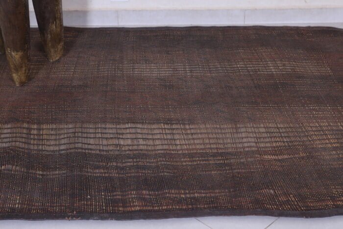 Vintage handmade tuareg rug 4.4 X 6.1 feet