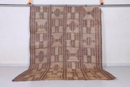 Vintage handmade tuareg rug 6.5 X 9.2 feet