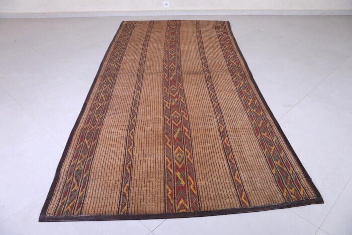 Vintage handmade tuareg rug 5 X 10.8 feet