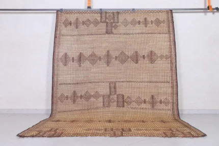 Vintage tuareg rug 6.7 X 9.1 feet